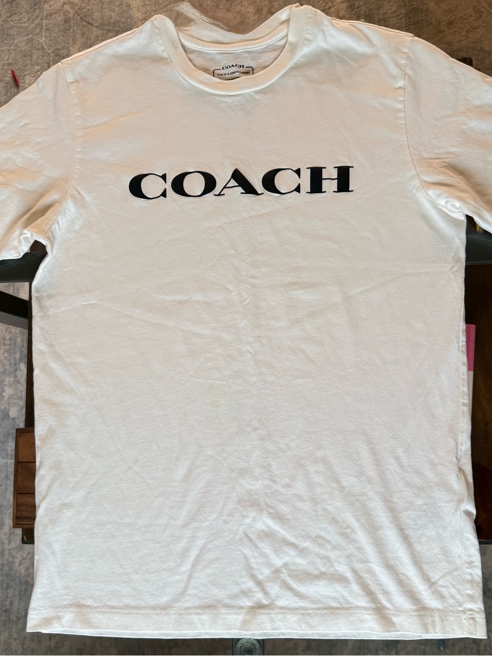 COACH Women’s White Logo T-Shirt